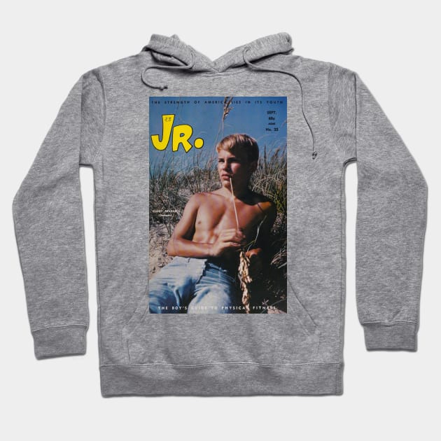 JR. Junior - Vintage Physique Muscle Male Model Magazine Cover Hoodie by SNAustralia